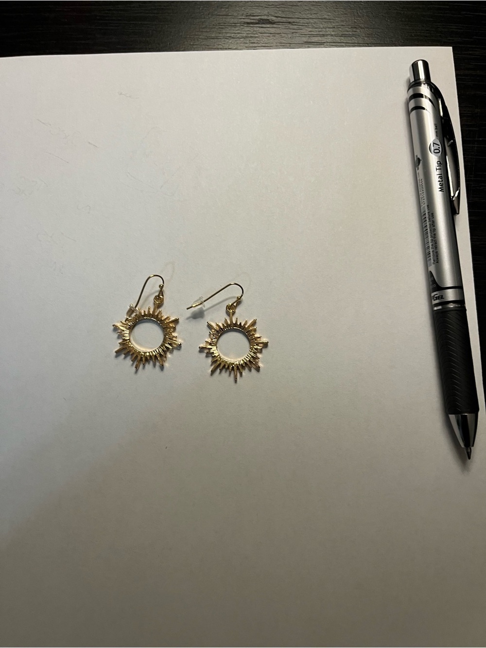 Gold Sunburst Hoop Earrings - Women Jewelry